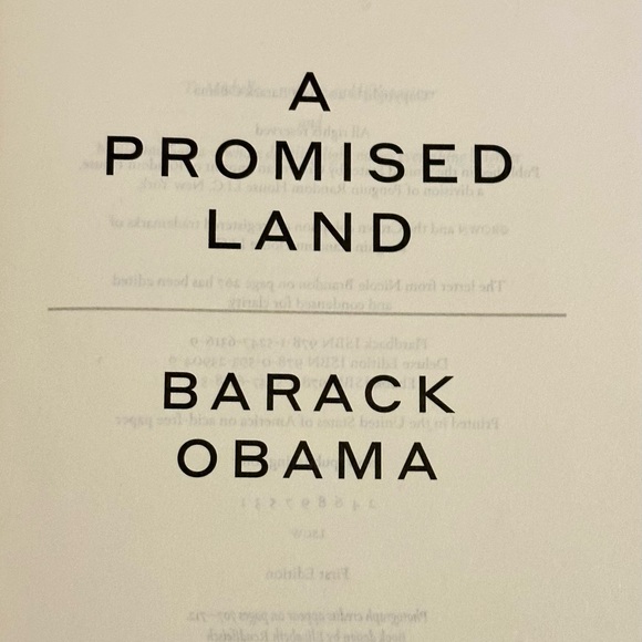 A Promised Land Barack Obama HBDJ First Edition Presidential Biography Book - Picture 4 of 16